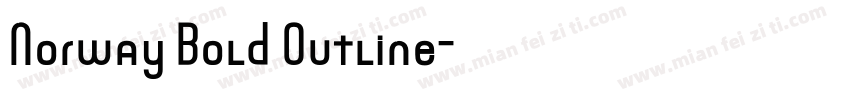 Norway Bold Outline字体转换